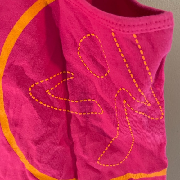 Zumba Fitness Feel the Music Pink and Orange Tank Top - Picture 3 of 4